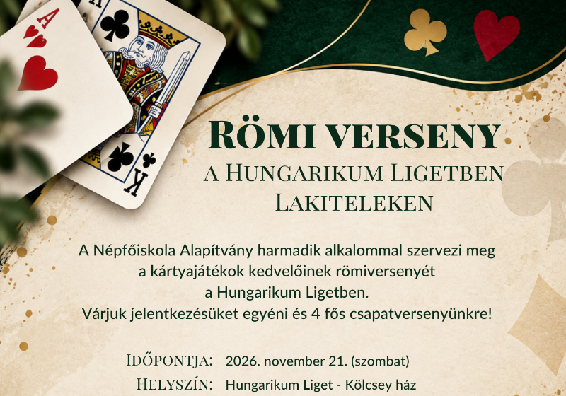 Römi verseny a Hungarikum Ligetben