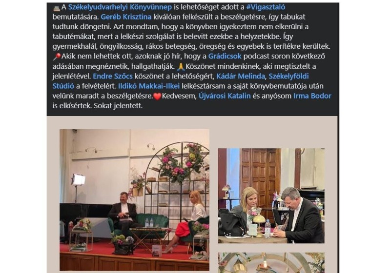 Könyvbemutatók. Népfőiskolai kiadvány népszerűsítése