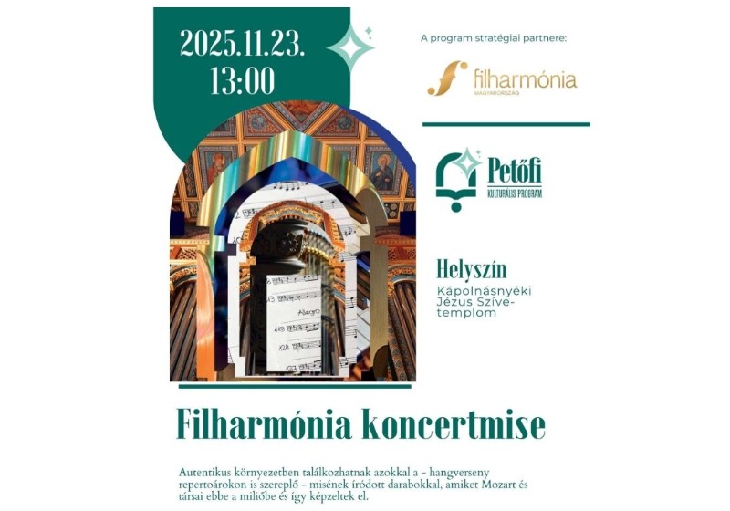 Mozart-művek csendültek fel a Kápolnásnyéki Jézus Szíve Templomban