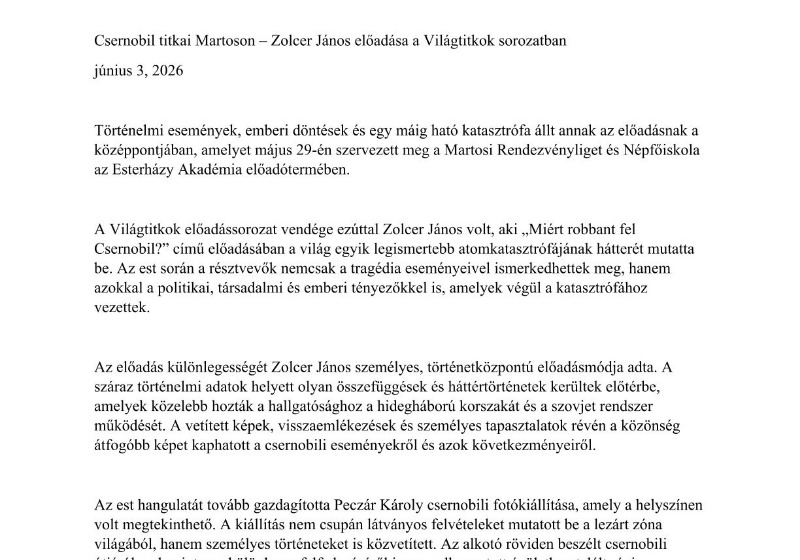 Csernobil Titkai