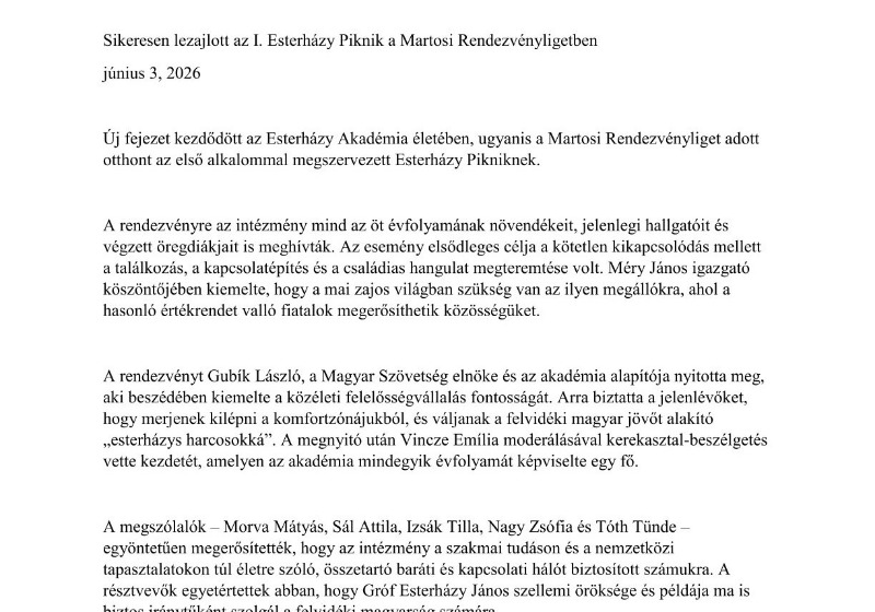 Esterházy Piknik