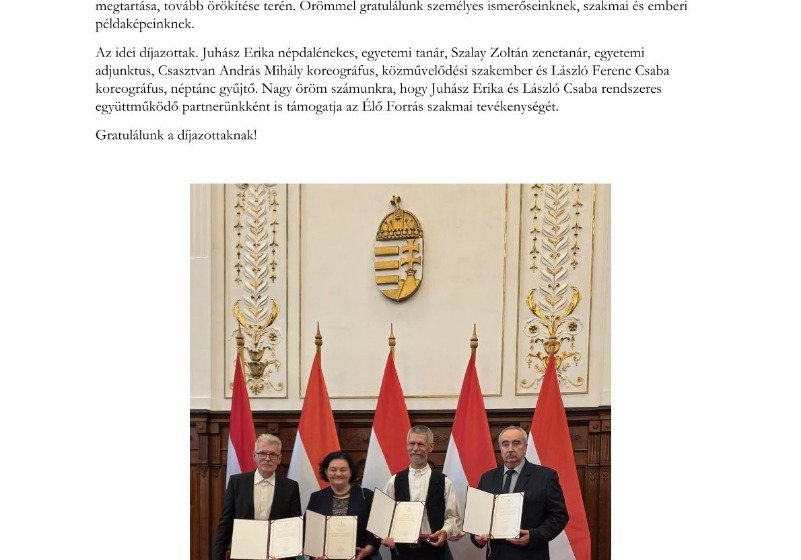 Egyesületi partnereink a Martin-díjasok között