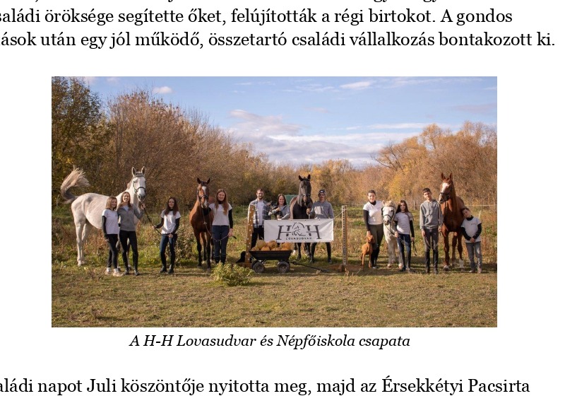 Családi nap Érsekkétyen