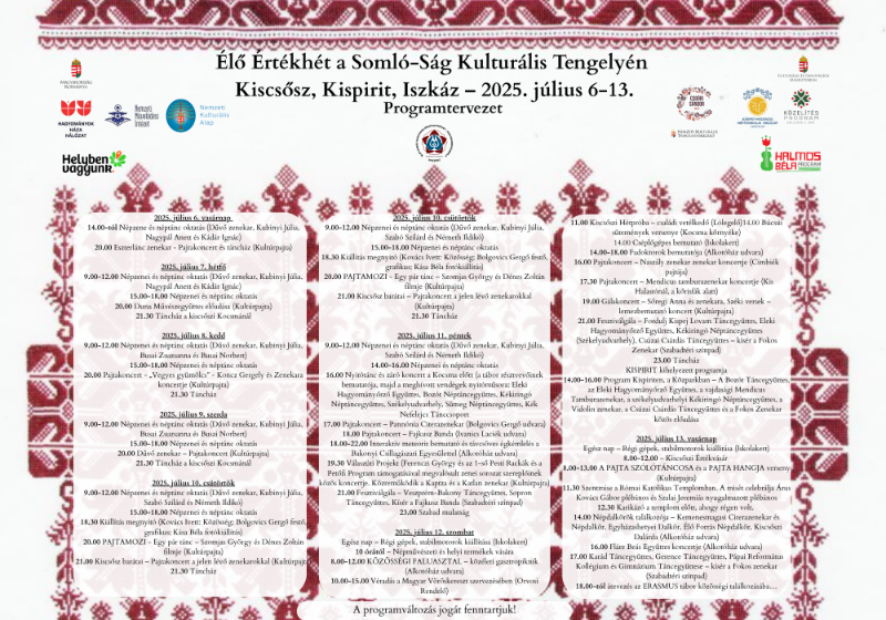 XXI. Kiscsőszi Pajtafesztivál és Élő Értékhét a Somló-Ság Kulturális Tengelyén